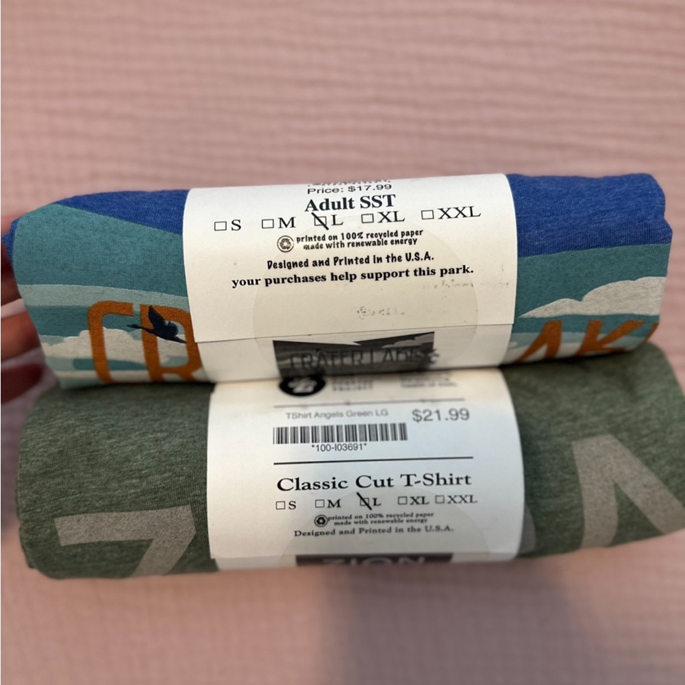 National Park T-Shirt Set - Blue and Green
